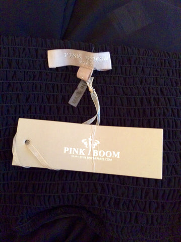 Brand New Pink Boom Black One Shoulder Evening Dress Size L UK 10/12 - Whispers Dress Agency - Womens Dresses - 6