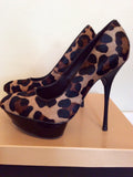 Carvela Brown Leopard Print Ponyskin Heels Size 7/40 - Whispers Dress Agency - Sold - 3