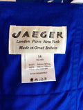 VINTAGE JAEGER BLUE & WHITE PRINT STRAPLESS COTTON DRESS SIZE UK 10/12 - Whispers Dress Agency - Womens Vintage - 4