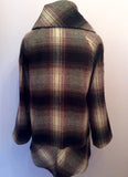 SOPHIE GREY PURPLE,GREY & CREAM CHECK COAT SIZE 12 - Whispers Dress Agency - Womens Coats & Jackets - 2