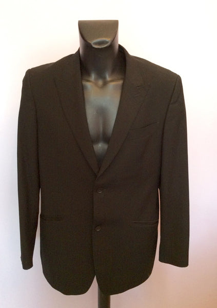 Douglas Black Pinstripe Pure Wool Jacket Size 42R - Whispers Dress Agency - Mens Suits & Tailoring - 1