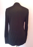 Mint Velvet Black Stretch Long Sleeve Top Size 14 - Whispers Dress Agency - Sold - 3