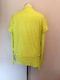 Sandwich Bright Lime Fine Knit Top & Cardigan Size L - Whispers Dress Agency - Sold - 2