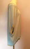 Monton Paris Pale Blue Silk Blend Over Size Top One Size - Whispers Dress Agency - Sold - 2