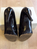 RUSSELL & BROMLEY BLACK PATENT LEATHER HEELS SIZE 6/39 - Whispers Dress Agency - Sold - 4
