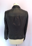 Ted Baker Black Soft Leather Zip Up Jacket Size 4 UK 12 - Whispers Dress Agency - Womens Coats & Jackets - 3