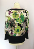 BETTY BARCLAY FLORAL PRINT FINE KNIT TOP SIZE S - Whispers Dress Agency - Womens Tops - 2