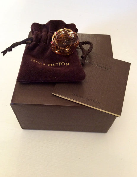 Louis Vuitton Gold Adjustable Ring In Box - Whispers Dress Agency - Womens Jewellery - 1