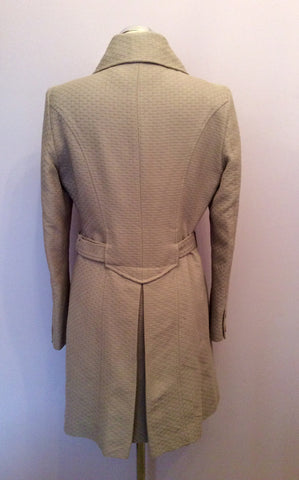 Reiss Blush / Mushroom Betsy Cotton Coat Size M - Whispers Dress Agency - Sold - 4