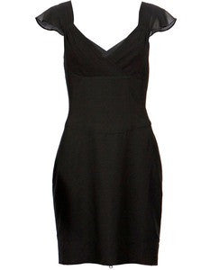 All Saints Black Silk & Cotton Rogue Dress Size 14 - Whispers Dress Agency - Womens Dresses - 1
