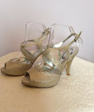 Brand New Debut Silver Sparkle Heeled Sandals Size 6/39 - Whispers Dress Agency - Sold - 3