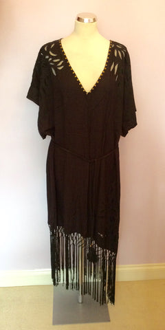 NEW MONSOON BLACK KAFTAN/ SUNDRESS SIZE L - Whispers Dress Agency - Sold - 1