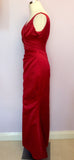 Kelsey Rose Red Satin Long Evening / Ball Dress Size 10 - Whispers Dress Agency - Sold - 3