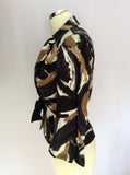 Marks & Spencer Print Linen Blend Jacket Size 10 - Whispers Dress Agency - Womens Coats & Jackets - 3