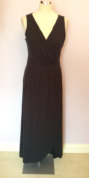 BRAND NEW LANDSEND BLACK TULIP HEM MAXI DRESS SIZE M UK 14/16 - Whispers Dress Agency - Sold - 1
