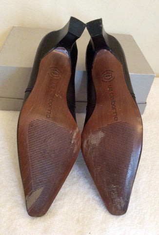 Liz Claiborne Dark Brown Leather Shoe Boots Size 6/39 - Whispers Dress Agency - Womens Heels - 4