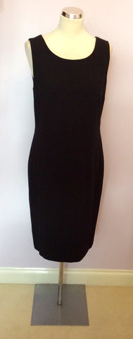 Hobbs Black Wool Pencil Dress Size 14 - Whispers Dress Agency - Sold - 1