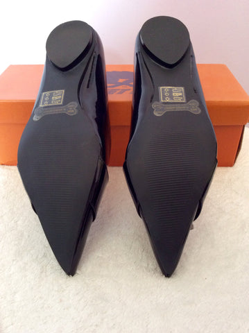 Brand New Rocket Dog Black Patent Buckle Trim Flat Shoes Size 5/38 - Whispers Dress Agency - Sold - 3