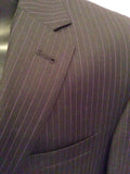 Next Black Pinstripe Wool Suit Size 42S/ 34W - Whispers Dress Agency - Mens Suits & Tailoring - 5