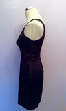 Lipsy Black Matt Satin One Shoulder Dress Size 8 - Whispers Dress Agency - Womens Dresses - 2