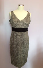 Coast Black & White Print Pencil Dress Size 12 - Whispers Dress Agency - Womens Dresses - 1