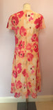 Fenn Wright Manson Floral Print Silk Dress Size 14 - Whispers Dress Agency - Sold - 3