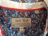 Jack Wills Blue Floral Print Cotton Shrunken Boy Fit Shirt Size 10 - Whispers Dress Agency - Sold - 3