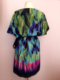 Brand New Per Una Multicoloured Print Belted Shift Dress Size 16 - Whispers Dress Agency - Sold - 3