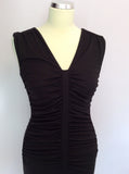 Marks & Spencer Autograph Black Wiggle / Pencil Dress Size 8 - Whispers Dress Agency - Womens Dresses - 2
