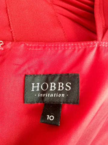 Hobbs Invitation Red Pleated Tiered Long Dress Size 10 - Whispers Dress Agency - Womens Dresses - 4