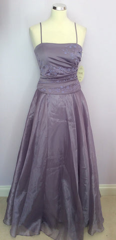 Brand New Yve London Mauve Ball Gown / Prom Dress Size S - Whispers Dress Agency - Womens Dresses - 3