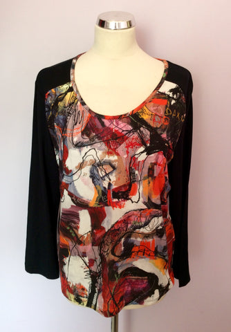 Adventures Des Toiles Multi Coloured Print Top Size 46 UK 18 - Whispers Dress Agency - Sold - 1