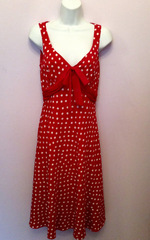 Kaliko Red & White Spot Dress Size 8 - Whispers Dress Agency - Womens Dresses - 1