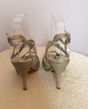 Brand New Debut Silver Sparkle Heeled Sandals Size 6/39 - Whispers Dress Agency - Sold - 4