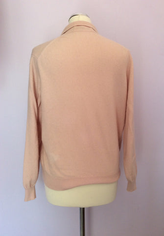 Vintage Jaeger Pale Pink Lambswool Cardigan Size 38" UK M/L - Whispers Dress Agency - Sold - 2