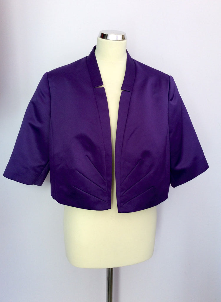 Marks Spencer Autograph Purple Bolero Jacket Size 22 - Main Image