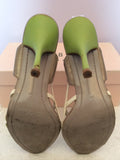 Ted Baker Lime Green, White & Grey Strappy Sandals Size 5/38 - Whispers Dress Agency - Sold - 5