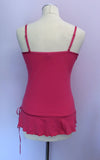 Karen Millen Pink Embroidered Flower Trim Camisole Top Size 8 - Whispers Dress Agency - Womens Tops - 2