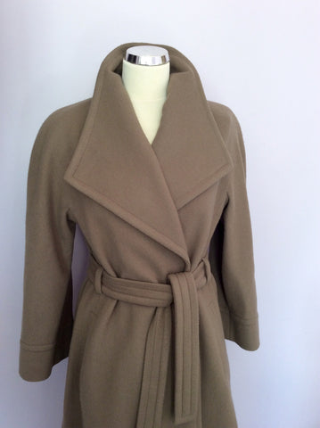 Vintage Jaeger Light Brown 100% Wool Coat Size 10 - Whispers Dress Agency - Sold - 2