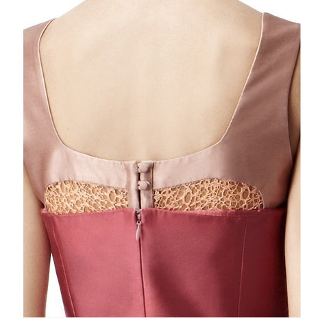 Reiss Marion Antique Rose Lace Insert Dress Size 8 - Whispers Dress Agency - Sold - 3