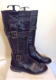 Skills Black Buckle Trim Boots Size 7.5/41 - Whispers Dress Agency - Womens Boots - 3