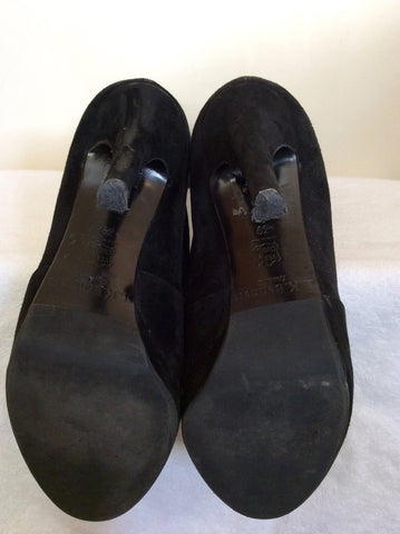 LK Bennett Black Suede Knee Length Boots Size 6/39 - Whispers Dress Agency - Sold - 6