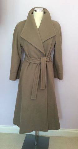 Vintage Jaeger Light Brown 100% Wool Coat Size 10 - Whispers Dress Agency - Sold - 1