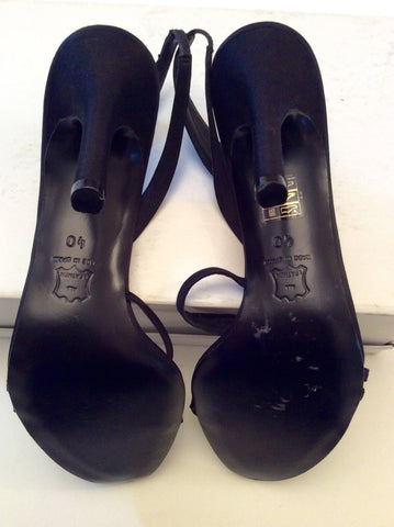 Whistles Black Diamanté Strap Slingback Sandals Size 7/40 - Whispers Dress Agency - Womens Sandals - 5
