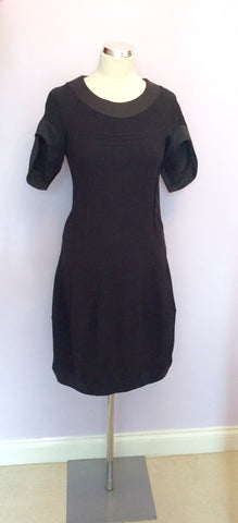VIVI BLACK SHORT SLEEVE DRESS SIZE 42 UK 12 - Whispers Dress Agency - Womens Dresses - 1
