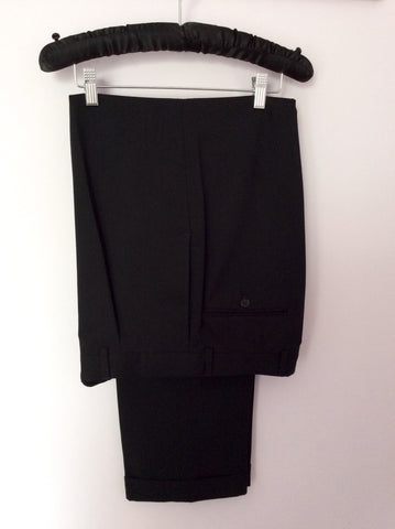 Yves Saint Laurent Black 3 Piece Wool Suit Size 40S/32W - Whispers Dress Agency - Sold - 9