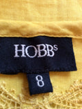 Hobbs Mustard Yellow Embroidered Cotton Tunic Top Size 8 - Whispers Dress Agency - Womens Tops - 4