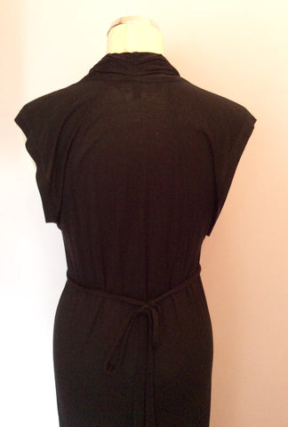 French Connection Black V Neck Maxi Dress Size 12 - Whispers Dress Agency - Sold - 5