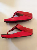 Fit Flop Flame Cha Cha Toe Post Sandals Size 6/39 - Whispers Dress Agency - Sold - 4