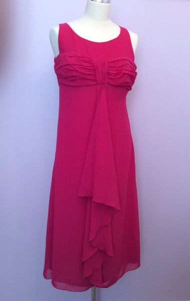 Brand New Per Una Speziale Fuchsia Pink Occasion Dress Size 10 - Whispers Dress Agency - Womens Dresses - 1